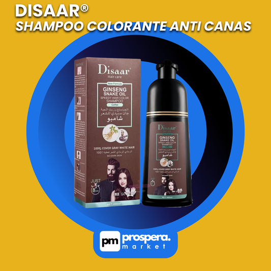 ¡Adiós a las canas! Shampoo Árabe DISAAR®